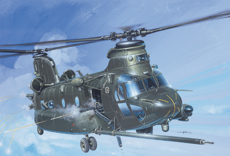 Italeri 1218 1:72 MH47 E SOA Chinook Attack Military Aircraft Helicopter Kit