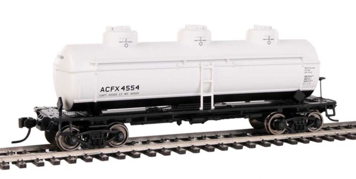 Walthers 910-1129 HO ACFX Ready to Run 36' 3-Dome Tank Car #4554