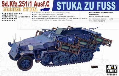 AFV Club AF35091 1:35 Sd. Kfz. 251/1 Ausf. C Stuka Zu Fuss Halftrack Plastic Kit