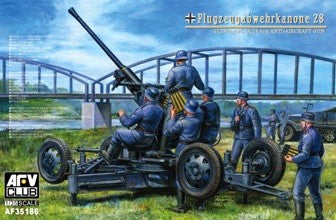 AFV Club AF35186 1:35 WWII German Flak 25 4cm AA Gun Military Artillery Kit