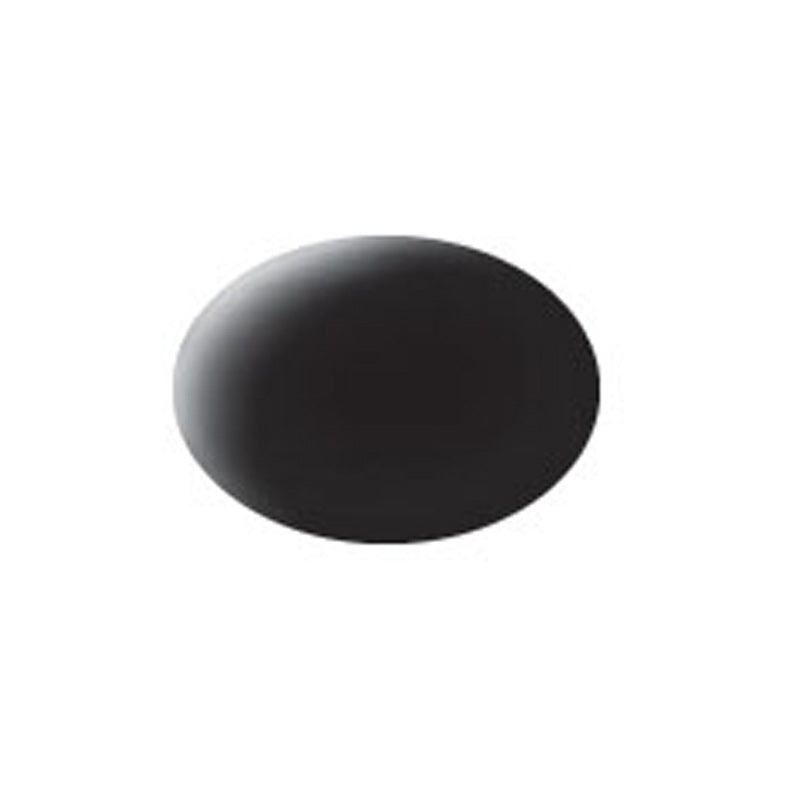 Revell 36108 RAL 9011 Black Matt Aqua Color Acrylic Paint - 18 ml. Can
