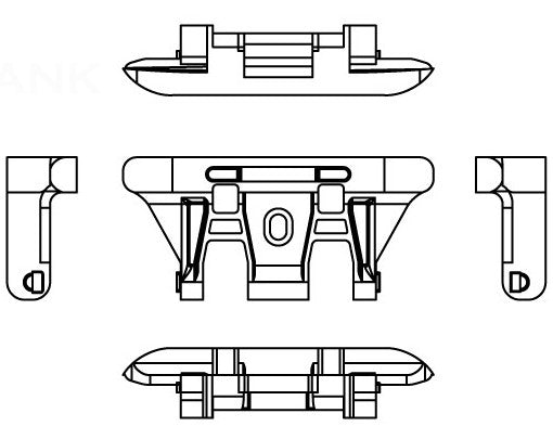 AFV Club AF35156 1:35 Churchill British Infantry Tank Track Link Plastic Kit