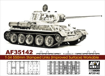 AFV Club AF35142 1:35 T34 550mm Workable Stamped Track Links