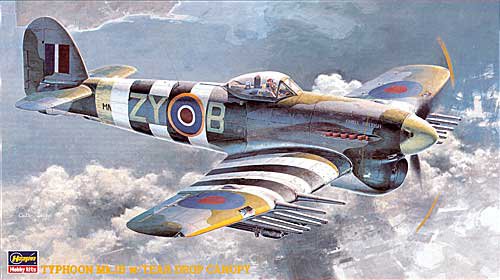 Hasegawa 09060 1:48 Typhoon Mk.Ib Tear Drop Canopy Military Aircraft Plane Kit