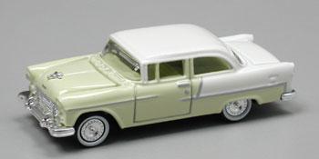 Classic Metal Works 30127 HO Mini Metals White/Lime '55 Chevy Bel Air Sedan Car