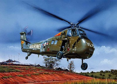 Italeri 1066 1:72 UH34J Sea Horse Military Aircraft Helicopter Model Kit