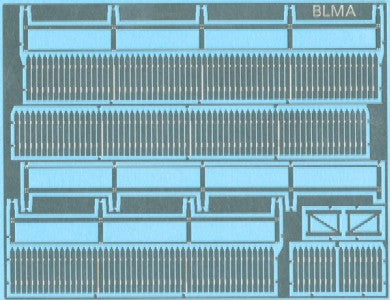 BLMA Models 4200 HO Scale Picket Fence 70 Linear Scale Feet with Gates
