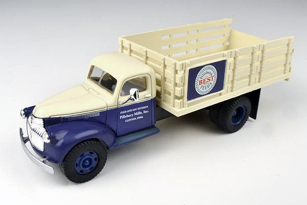 Classic Metal Works 30341 HO Mini Metals Pillsbury '41/'46 Chevy Stake Bed Truck