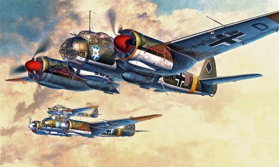 Hasegawa 00555 1:72 Junkers Ju88A-4 Luftwaffe Bomber Military Aircraft Plane Kit