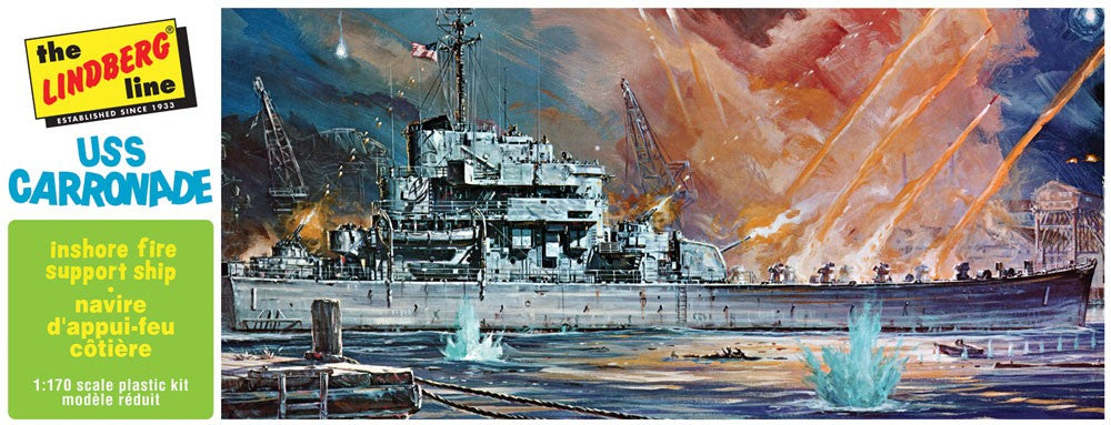 Lindberg 403 1:168 USS Carronade Inshore Fire Support Ship