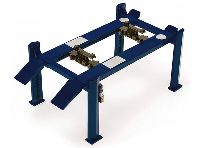 Greenlight 12884 1:18 Manual Four Post Lift in Blue