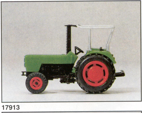 Preiser 17913 HO Scale Ackerschlepper mit Mahbalken (Farm Tractor with Mower)