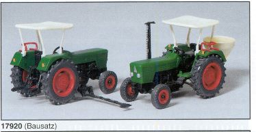 Preiser 17920 HO DEUTZ D 6206 Farm Tractor Plastic Model Kit