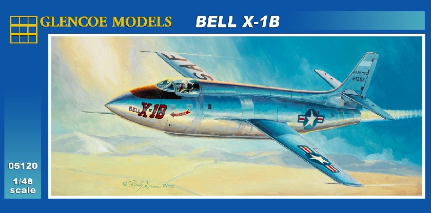 Glencoe Models 05120 1:48 Bell X-1B Rocket Military Aircraft Plane Model Kit