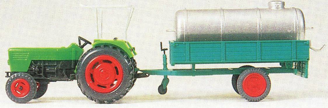 Preiser 17937 HO DEUTZ D 6206 Farm Tractor w/Manure Tank