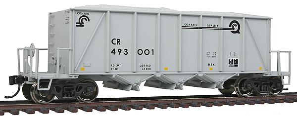 Walthers 920-106005 HO Conrail 40' Ortner 100-Ton Open Aggregate Hopper #493001