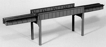 Micro Engineering 75-530 HO 110' 3-Span Deck & Thru Girder Combination Bridge