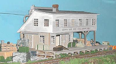 Northeastern Scale Models 520-30015 N Scale Box & Crate Factory Model Kit