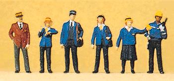 Preiser 10213 HO Dutch Railway Personnel Figures (Set of 6)