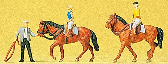 Preiser 79185 N At The Riding School Figures #1 (Set of 5)
