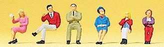 Preiser 88545 Z Seated Passengers Figures (Set of 6)