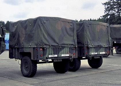 Trident Miniatures 87089 HO US Army M1101 3/4-Ton 2-Axle Cargo Trailer Resin Kit