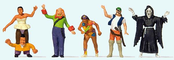 Preiser 24646 HO At The Carnival Parade Figures (Set of 5)