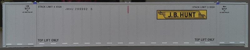 Con-Cor 0004-088017 HO J.B. Hunt TransportMonon 53' Container (Pack of 2)