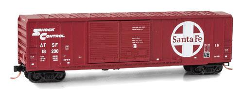 Micro-Trains 03000250 N Santa Fe 50' Rib-Side Double-Door Boxcar #18200 NIB