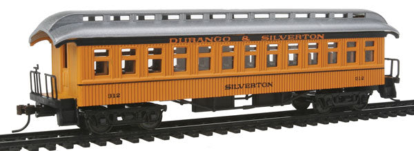 Con-Cor 15619 HO Durango & Silverton 1880s Wood Open-Platform Coach #312
