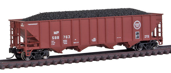 Trainworx Inc. 2403-19 N Scale MP 100-Ton 4-Bay Quad Hopper Car with Coal Load