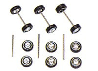 Busch 49951 Tire and Axle Set Includes 3 Pair of Tires and 3 Axles