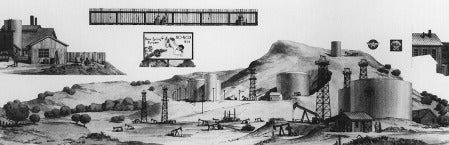Detail Associates 7507 HO Background Rail Scene Oil Fields