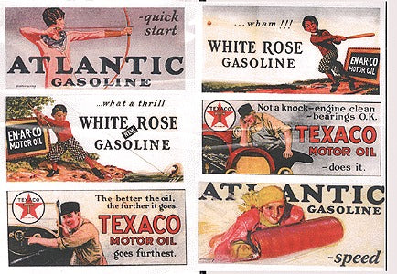 JL Innovative Design 162 HO Vintage Gas Station/Oil Billboard Signs 1920 (6)