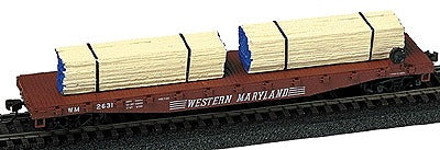 Model Railstuff 506-506-142 Banded Lumber Stack Blue Ends (Pack of 2)