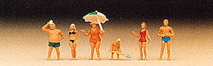 Preiser 79070 N Family at the Beach Figures (Set of 6)