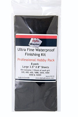 Alpha Abrasives 0110 Ultra Fine Waterproof Finishing Kit