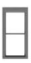 Tichy 8237 HO 26" x 56" 1/1 Double Hung Window (Pack of 12)