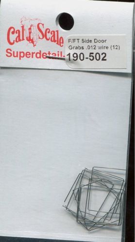 Cal Scale 190-502 HO Grabs for EMD FT & F Unit Diesels .012" Wire Side Door (12)