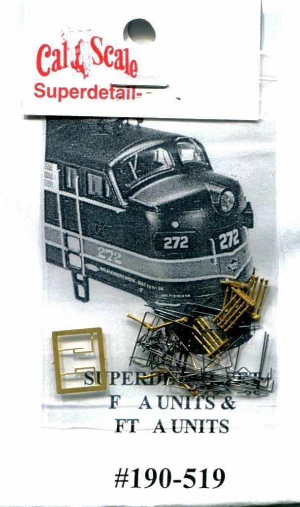Cal Scale 190-519 HO EMD FT & F Unit Diesel Grab Iron & Detail Kits For A Units