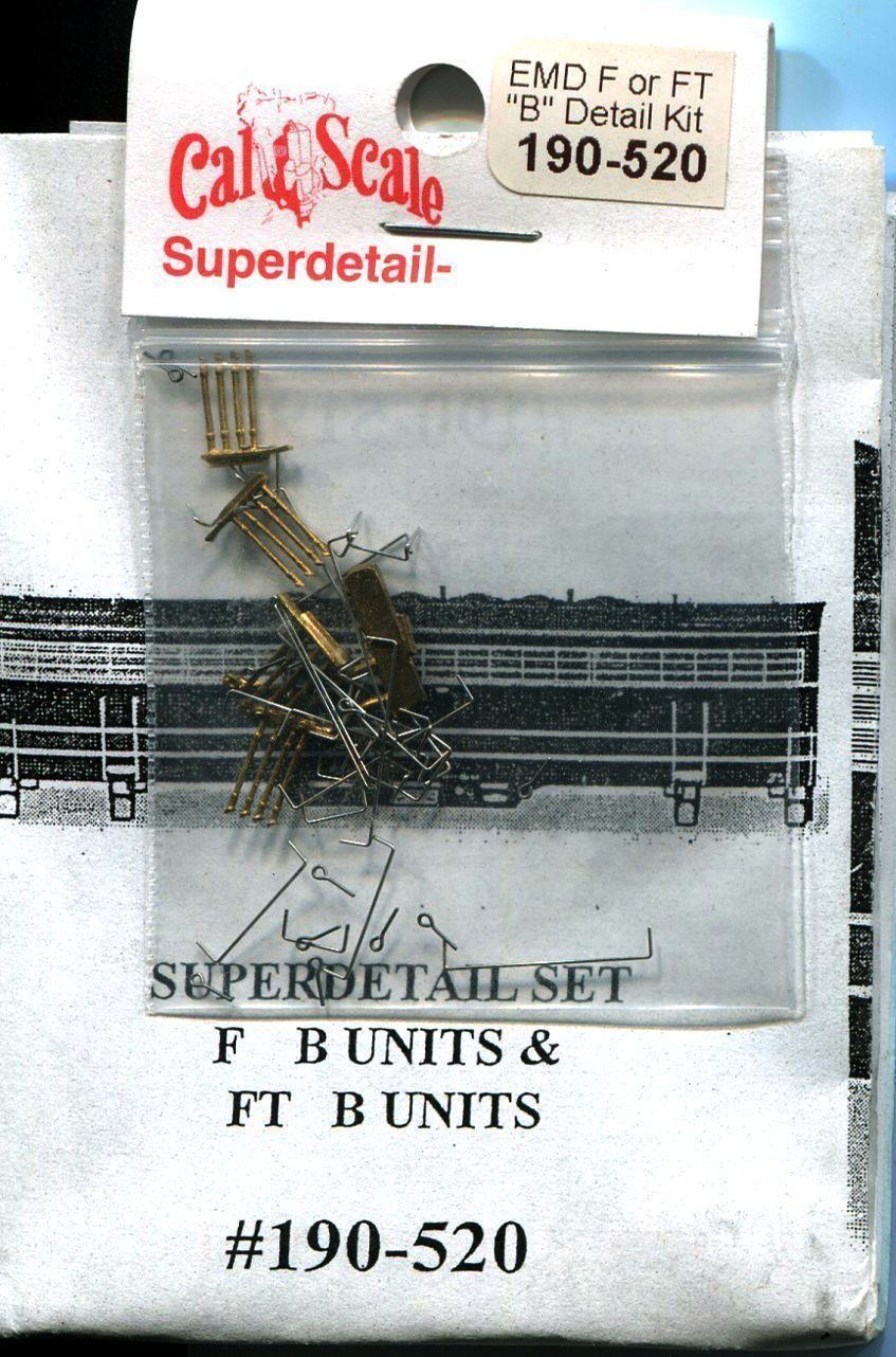 Cal Scale 190-520 HO EMD FT & F Unit Diesel Grab Iron & Detail Kits For B Units
