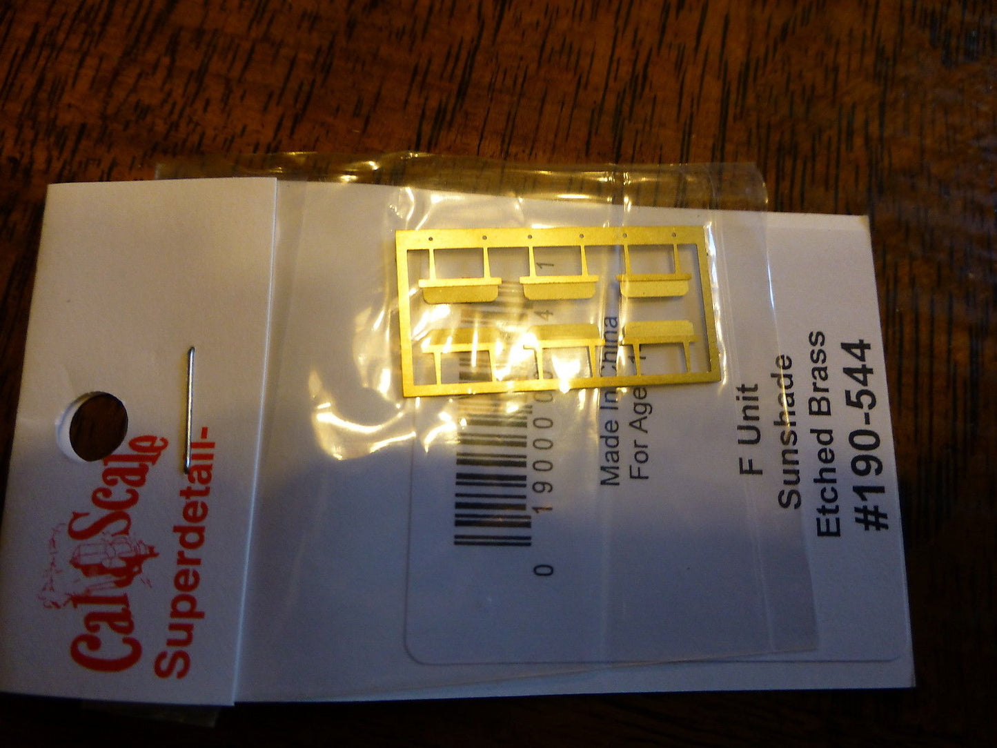 Cal Scale 190-544 HO F-Unit Sunshade Etched Brass (6)