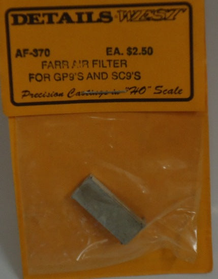 Details West 235-370 HO Scale FARR Air Filter for GP9 SD9
