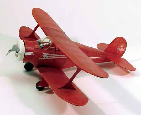 Dumas 214 17-1/2" Wingspan Staggerwing Rubber Pwd Aircraft Kit