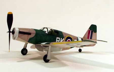 Dumas 218 17-1/2" Wingspan P-51B Mustang Rubber Pwd Aircraft Kit