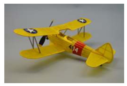 Dumas 239 18" Wingspan Walnut 18 Stearman PT-17 Aircraft Kit