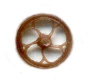Grandt Line 5037 HO Denver & Rio Grande Western 16" Brake Wheel (Pack of 4)