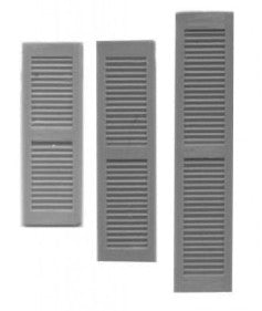 Grandt Line 5174 HO Scale 18" x 68" Louvred Shutter Window (Pack of 16)
