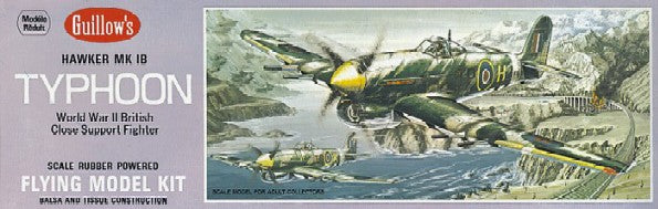 Guillows 906 Typhoon 906 Hawer MK IB Military Aircraft Plane Model Kit