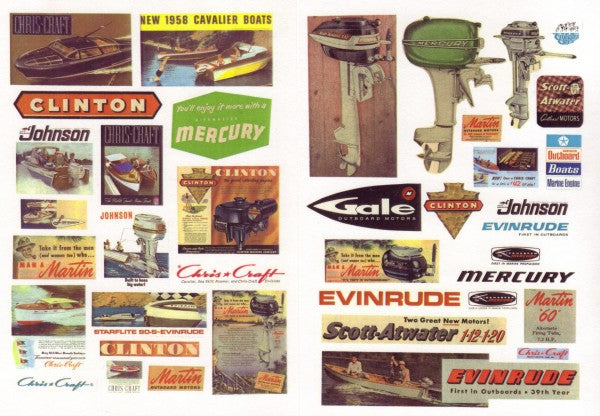 JL Innovative Design 264 HO Vintage Marine Boat and Motor Signs 1940-1960 (38)